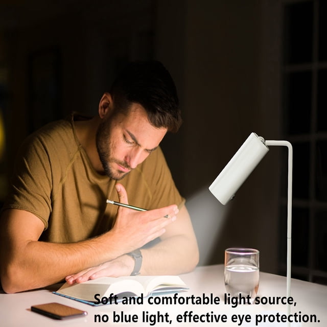 VONKY Nuit Lumière Chambre Toucher Lecture LED Lampe de Bureau Rechargeable Dimmable Lampes de Table Tournant pour la Maison Étudier Collège