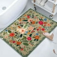 thumbnail image 5 of Clearance! Bathroom Rugs Flower Carpet Bath Rug Super Absorbent Quick Dry Backing Non Slip Washable Bathroom Floor Mats Shower Rug For In Front Of Bathtub Shower Room School Office Supplies, 5 of 6