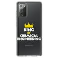 thumbnail image 1 of DistinctInk Clear Shockproof Hybrid Case for Galaxy Note 20 ULTRA (6.9" Screen) - TPU Bumper Acrylic Back Tempered Glass Screen Protector - King of Chemical Engineering, 1 of 3