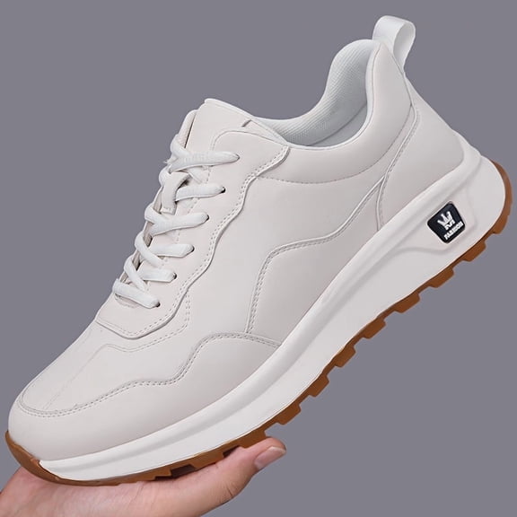 Men's Sports Fashion Lace-Up Casual Shoes Thick-Soled Non-Slip Shoes,