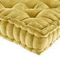 thumbnail image 5 of Regency Heights Square Tufted Floor Pillow, Meditation Seating Cushion , Chenille Sitting Pillows Floor and Chair Cushion for Yoga Living Room Balcony Office Outdoor, 20" x 20" Yellow, 5 of 7
