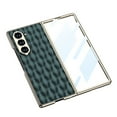 thumbnail image 5 of Dteck Case for Samsung Galaxy Z Fold 6,Luxury Leather Case Plating PC Built-in Front Screen Protector Cover for Galaxy Z Fold 6 5G,Black, 5 of 9