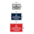 thumbnail image 5 of Signs ByLITA Classic Framed Esta Propiedad Esta Protegida Por Camaras De Seguridad Graphic Spanish Security Sign (Black) - Medium, 5 of 6