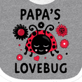 thumbnail image 4 of Inktastic Valentine's Day Papa's Lovebug Boys or Girls Baby Bib, 4 of 4