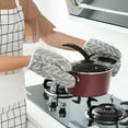 thumbnail image 4 of Clearance Items!Egooesam Oven Mitts And Pot Holders Sets Heat Resistants Oven Mitts Soft Cotton And Non Slip Surface Safes For Baking Cooking BBQ Kitchen Essentials, 4 of 6