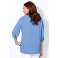 thumbnail image 2 of Catherines Women's Plus Size Light And Airy Y-Neck Blouse, 2 of 6