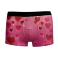 thumbnail image 4 of Wxolcjlv Mens Valentine's Day Boxers Briefs Fashion Casual Comfort Valentines Day Heart Printed Sweet Mid Waist Underwear For Men, 4 of 4
