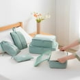 thumbnail image 3 of 6Pcs Travel Packing Cubes Luggage Organizer Space Saving Suitcase Organizer Cube Splashproof Travel Storage Bag Reusable Toiletry Bag Laundry Bag Shoe Bag for Trip Suitcase Closet, 3 of 7