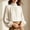 Beige, variant on Women's Polka Dots Blouses Chiffon Lantern Long Sleeve Dressy Loose office Work Going Out Tops Black