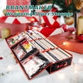 thumbnail image 2 of BRANTMAKER Gift Wrap Organizer Storage Bag with 6 Compartments, 40.5" x 14" x 6", 2 of 6