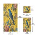 thumbnail image 3 of 3 Piece Bath Towels Set Bath Towel, Hand Towel and Face Towel for Bathroom, Gym, Hotel Bluebird Surrounded by Flowers, 3 of 8