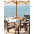 thumbnail image 2 of Outdoor Tablecloth with Umbrella Hole and Zipper, Christmas Pine Square Table Cloth 60x60 Inch Waterproof Tablecloth, House Candy Sage Green Leaves Picnic Table Cover for Patio Camping, 2 of 7