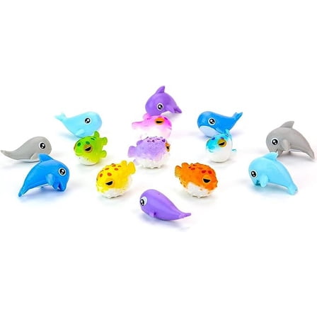 Sea Animals Mini Toys for Kids - 100pcs Bulk Sea Creatures - Easter Egg Fillers - Mini Toys for Boys and Girls - Toys for Goody Bags, Party Favors, Classroom Prizes - Vending Machine Toys