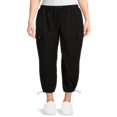 thumbnail image 1 of JUNWELL Women‘s Cargo Parachute Jogger Pants  26” Inseam  Sizes XS-XXXL, 1 of 6