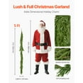 thumbnail image 3 of VEVOR Christmas Garland, 5-FT Realistic Norfolk Pine Garland, Evergreen Real Touch Artificial Faux Greenery Garlands, for Holiday Indoor Outdoor Xmas Decoration on Table, Mantel, and Fireplace, 3 of 9