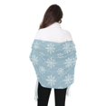 thumbnail image 4 of FORMRS Womens Scarf Winter Soft Long Big Warm Shawls Wrap Tassel Scarves, Gray Snowflake, 4 of 9