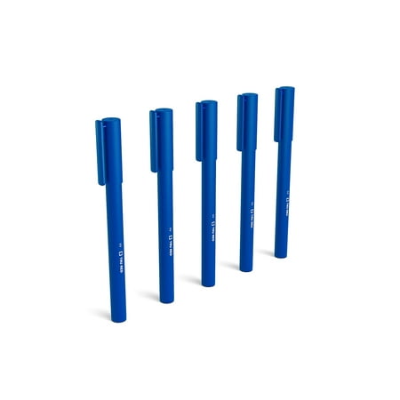 TRU RED Quick Dry Gel Pens Fine Point 0.5mm Blue 5/Pack TR54469