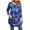 Blue, variant on ENMAIN Plus Size Tops for Women 3/4 Sleeve Shirts Swing Flare Tunics Loose Fit Blouse Blue Clothes
