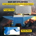 thumbnail image 3 of 22Lbs Steel Anvil for Blacksmithing - Forge Anvil with Horns & Holes, Metalworking Tools for Jewelers, Blacksmiths, Rugged Metalsmith Tool, 3 of 6