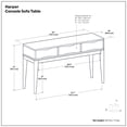 thumbnail image 5 of Simpli Home Harper 54-inch-Wide Solid Wood Console Table, Tawny Brown Teak, 5 of 6