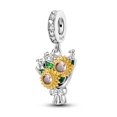 thumbnail image 7 of MULA 925 Sterling Silver Sunflower Charm, Sparkling 5A Cubic Zirconia DIY Fit European Bracelet Pendant Women's Jewelry Gift for Her, 7 of 7