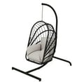 thumbnail image 6 of Uforic Wicker Hanging Egg Chair with Stand, Patio Swing Egg Chair Hammock Chair for Outdoor Indoor - Gray, 6 of 9
