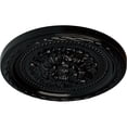 thumbnail image 3 of Ekena Millwork 11 1/2"OD x 1"P Palmetto Ceiling Medallion, Hand-Painted Black Pearl, 3 of 7
