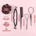thumbnail image 3 of 1109-Piece Korean Style Hair Accessories Set Soft Skin-Friendly Scrunchies and Hair Ties with Storage Box, 3 of 8