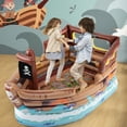 thumbnail image 2 of Gymax Inflatable Pirate Ship Playhouse w/ Built in Motor Inflatable Toy Sword, 2 of 10