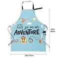 thumbnail image 5 of Lsque Let's Go on an Adventure Waterproof Apron Chef Aprons for Men Heavy Duty Chemical Work Apron Extra Long Grilling Aprons with Adjustable Bib Apron, 5 of 9