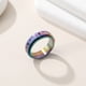 thumbnail image 3 of BRIGHTFUFU Anillo giratorio de titanio con forma de luna y estrella para mujer, ideal para adolescentes., 3 of 7