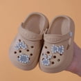 thumbnail image 5 of MDUKONU Toddler Boys Girls Garden Clogs Cartoon Slides Shoes On Slipper Water Sandals For Little Kids Khaki, 5 of 6