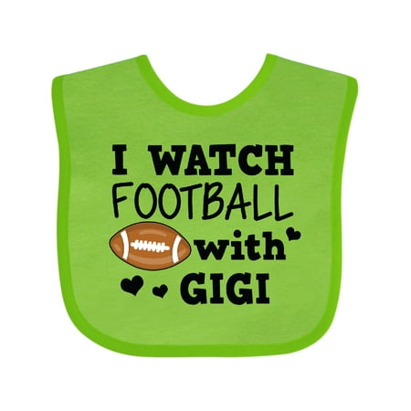 

Inktastic I Watch Football with My Gigi Boys Baby Bib