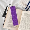 thumbnail image 4 of Kdxio Purple Glitter Print Metal Tassel Bookmarks,Perfect Gift for Art Lovers and Bookworms Metal Bookmarks for Women, 4 of 8