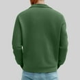 thumbnail image 4 of Donemore Men's Solid Color Long Sleeve Turn-Down Collar Knitted Pullover Sweater Breathable Casual Versatile, 4 of 8