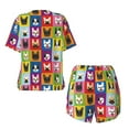 thumbnail image 5 of Lsque Colorful Bulldog Women's Short-Sleeved Pajama Set - 2 Piece Soft and Lightweight Sleepwear Set-X-Large, 5 of 9