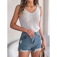 thumbnail image 6 of Womens V Neck Tank Tops 2025 Sleeveless Knit Shirts Summer Casual Sweater Vest White XL, 6 of 9