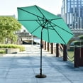 thumbnail image 2 of WestinTrends Paolo 9 Ft Patio Umbrella with Base Included, Market Table Umbrella with with 30 Pound Solid Round Concrete Base, Turquoise, 2 of 8