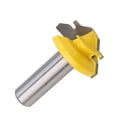 thumbnail image 4 of BE-TOOL 3Pcs Tongue and Groove Router Bit 3 Teeth T Shape 1/4" Shank Wood Milling Cutter Yellow, 4 of 6