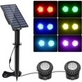 thumbnail image 1 of Solar Pond Lights, RGB Underwater Lighting Landscape Spotlight Submerged Lights with IP68 Waterproof, Color Changing for Garden, Patio, Tree, 1 of 4