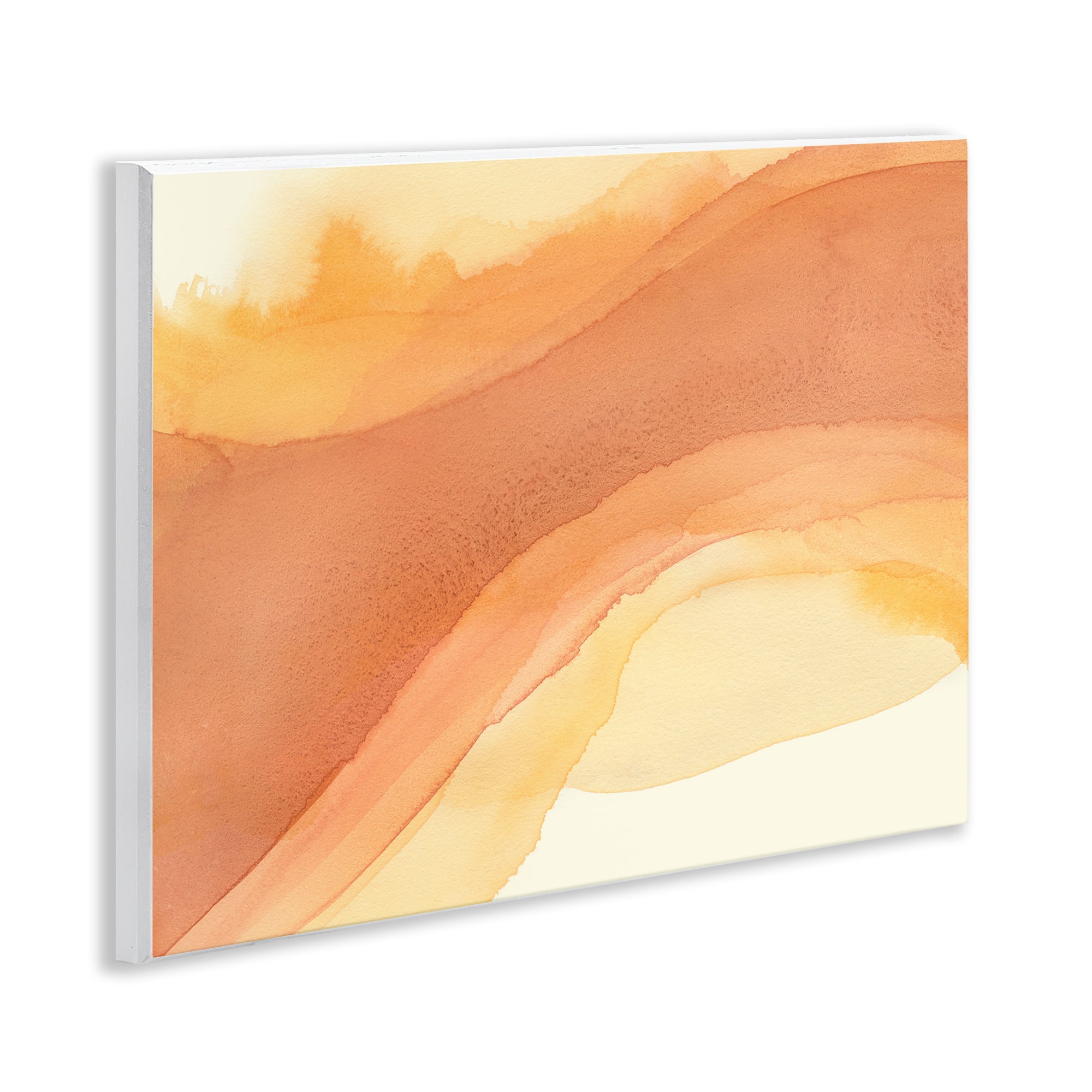 Stupell Industries Splashed Orange Movement Abstract Painting Unframed Art Print Wall Art, 14 x 11