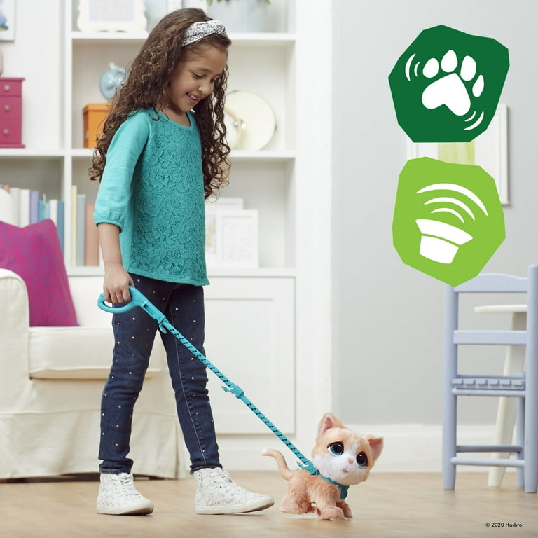furReal Walkalots Big Wags, Interactive Furry Cat Toy with