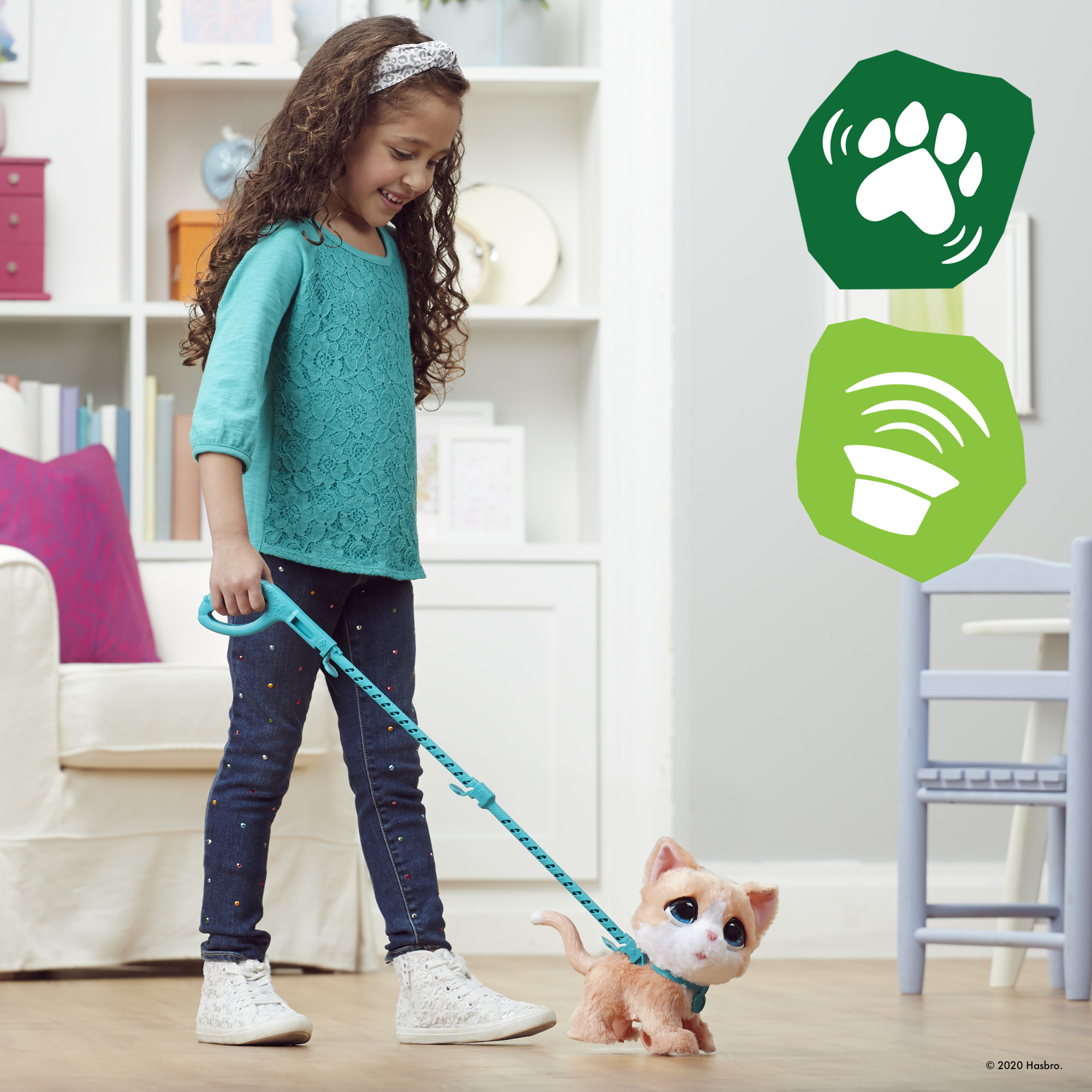 furReal Walkalots Big Wags Interactive Kitty, Electronic Pet, Includes Leash - image 8 of 8