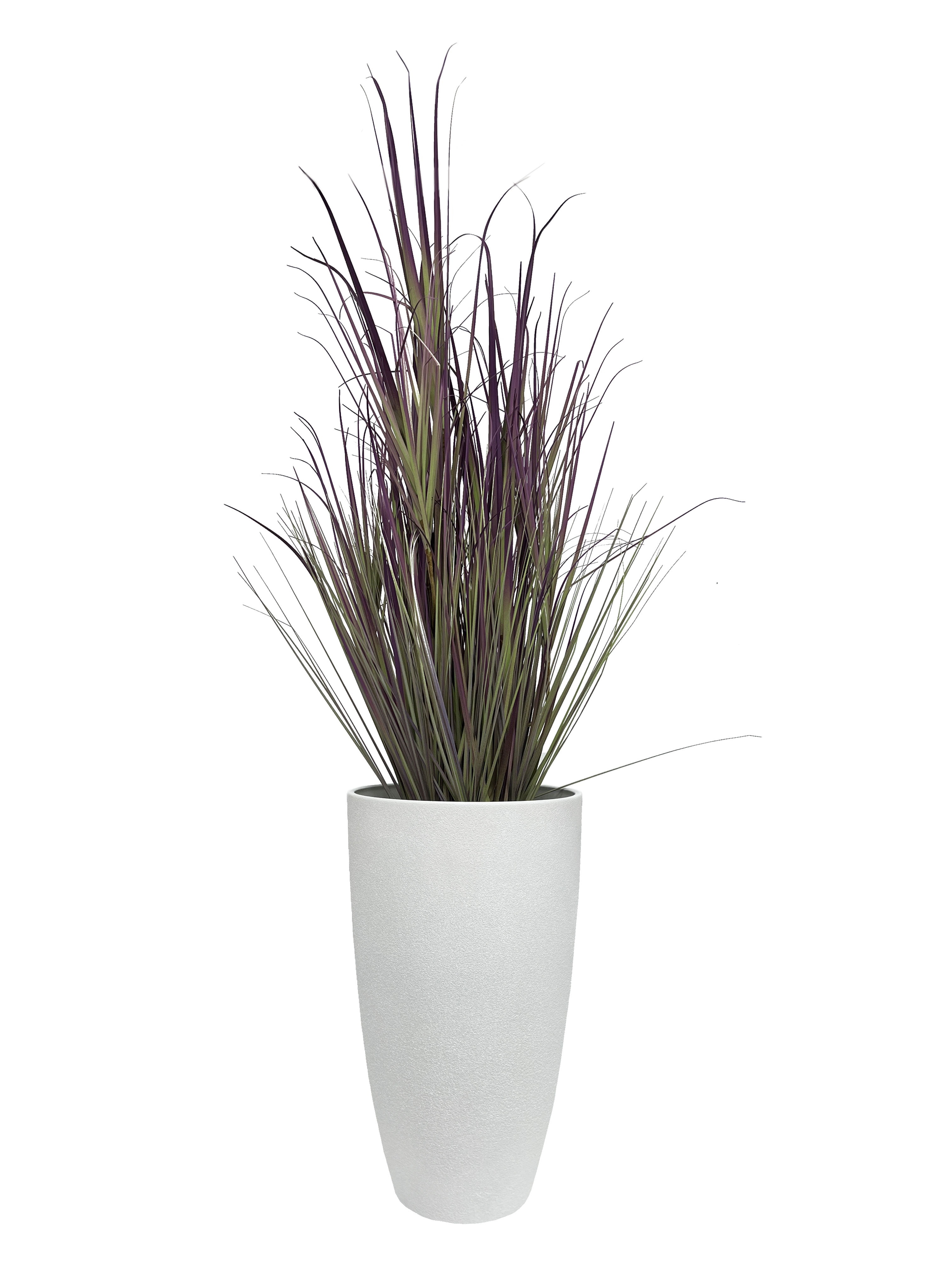 Acerra Curved Vase Planter, 11.5" x 20"H, White