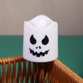 thumbnail image 5 of 1pc/6pcs Halloween Flameless Wishing Color Changing Candles Lights, Battery Operated LED Tea Wax Halloween Home Decor Gifts (Battery Not Included), 5 of 5