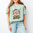thumbnail image 4 of Merry Christmas Santa Wink - Women's Short Sleeve Graphic T-Shirt, 4 of 7
