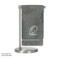 thumbnail image 3 of Monogrammed Bath Towel, Personalized Gift, 27 x 54 inches - Set of 2 - Silver Script Embroidered Towel - 100% Turkish Cotton- Soft Terry Finish - for Bathroom or Spa - Script Q Gray, 3 of 3