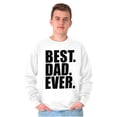 thumbnail image 3 of Cool Father's Day Best Dad Ever Men's Big & Tall Crewneck Sweatshirt Brisco Brands 3X, 3 of 5