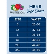 Fruit of the Loom Mens Cotton Briefs, Moisture-Wicking, Mid-Rise Fashion Brief Underwear, 6-Pack, S-5XB
