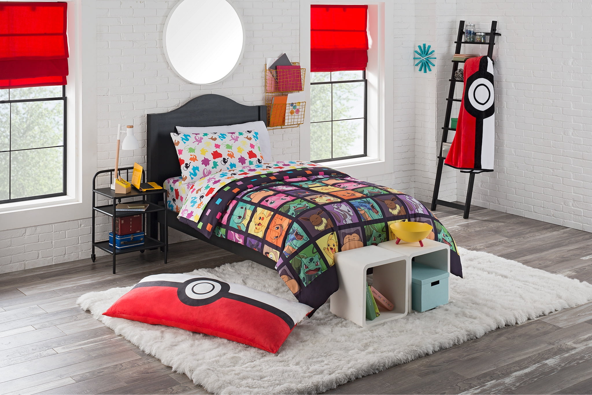4 Piece Twin Bed In A Bag Bedding Set, Pokemon Bunk Bed